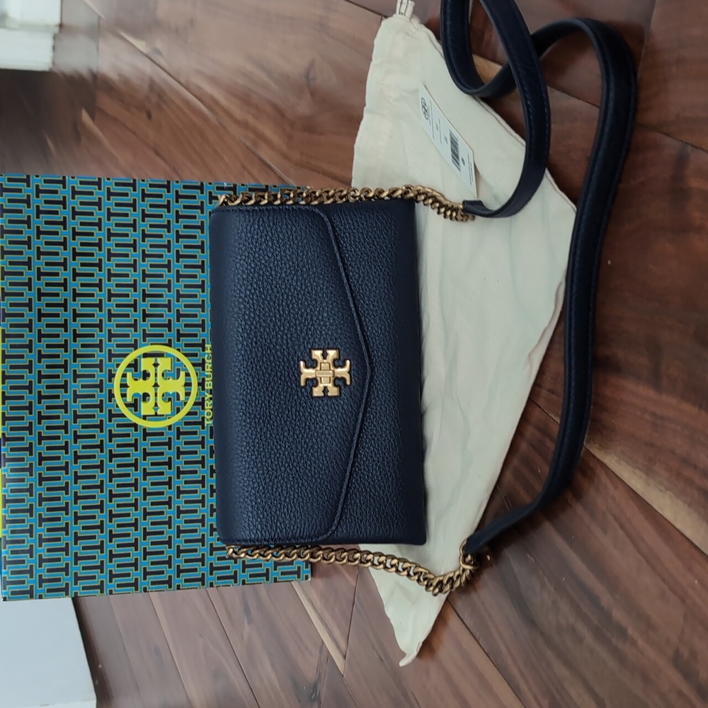 Tory Burch Kira Leather Chain Crossbody + Dust + Gift Bag Nwt❤